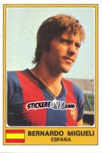 Cromo Bernardo Miguelli - Euro Football 77 - Panini