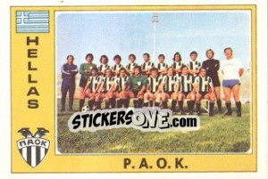 Cromo PAOK (Team) - Euro Football 77 - Panini