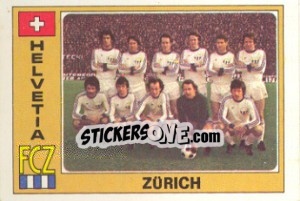 Figurina Zurich (Team) - Euro Football 77 - Panini
