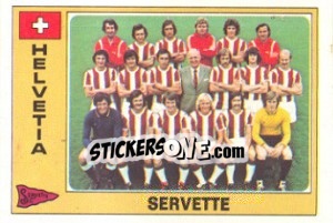 Figurina Servette (Team) - Euro Football 77 - Panini