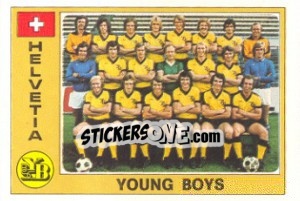 Sticker Young Boys (Team) - Euro Football 77 n. 118 - Panini