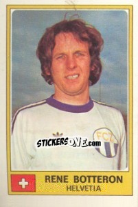 Sticker Rene Botteron - Euro Football 77 - Panini