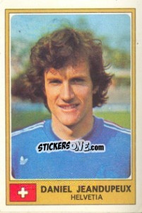 Cromo Daniel Jeandupeux - Euro Football 77 - Panini