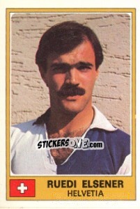 Figurina Ruedi Elsener - Euro Football 77 n. 123 - Panini