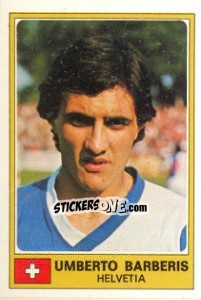 Sticker Umberto Barberis - Euro Football 77 - Panini