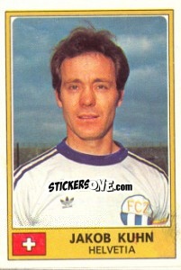 Sticker Jakob Kuhn - Euro Football 77 n. 126 - Panini