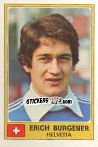 Sticker Erich Burgener - Euro Football 77 n. 127 - Panini