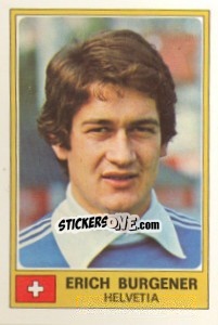 Cromo Erich Burgener - Euro Football 77 - Panini