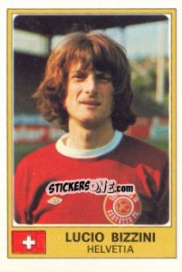 Sticker Lucio Bizzini - Euro Football 77 - Panini