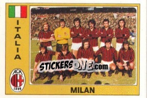 Sticker Milan (Team) - Euro Football 77 n. 137 - Panini
