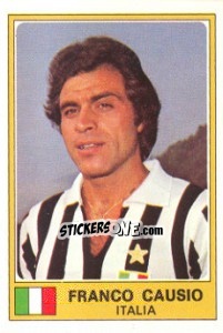 Sticker Franco Causio - Euro Football 77 - Panini