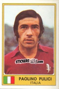 Cromo Paolino Pulici - Euro Football 77 - Panini