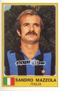 Sticker Sandro Mazzola - Euro Football 77 - Panini