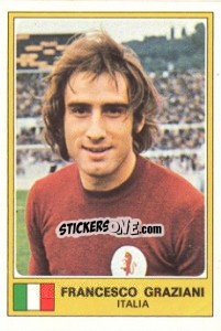 Figurina Francesco Graziani - Euro Football 77 - Panini