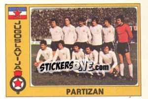Sticker Partizan (Team) - Euro Football 77 n. 153 - Panini