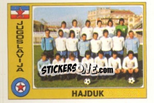 Cromo Hajduk (Team) - Euro Football 77 - Panini