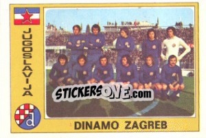 Sticker Dinamo Zagreb (Team) - Euro Football 77 n. 155 - Panini
