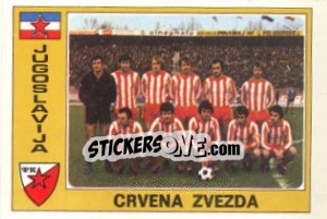 Figurina Crvena Zvezda (Team) - Euro Football 77 - Panini