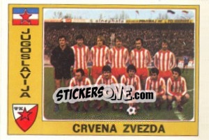 Sticker Crvena Zvezda (Team) - Euro Football 77 n. 156 - Panini