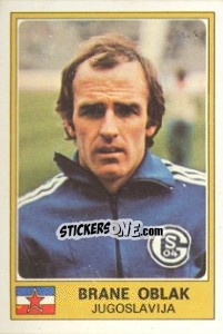 Sticker Brane Oblak - Euro Football 77 n. 157 - Panini