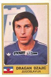 Sticker Dragan Dzajic - Euro Football 77 - Panini