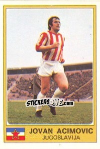 Sticker Jovan Acimovic - Euro Football 77 n. 162 - Panini
