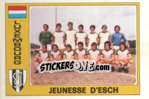 Figurina Jeunesse D'Esch (Team) - Euro Football 77 - Panini