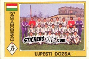 Cromo Ujpesti Dozsa (Team) - Euro Football 77 n. 179 - Panini