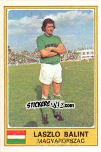 Cromo Laszlo Balint - Euro Football 77 - Panini