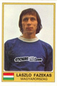 Sticker Laszlo Fazekas - Euro Football 77 - Panini