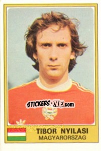 Cromo Tibor Nyilasi - Euro Football 77 - Panini