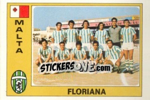 Sticker Floriana (Team) - Euro Football 77 - Panini