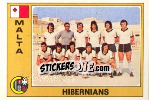 Cromo Hibernians (Team) - Euro Football 77 n. 187 - Panini