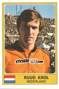 Sticker Ruud Krol - Euro Football 77 n. 194 - Panini