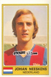 Sticker Johan Neeskens - Euro Football 77 n. 196 - Panini