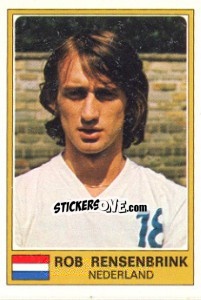 Sticker Rob Rensenbrink - Euro Football 77 n. 198 - Panini