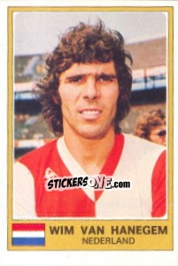 Sticker Wim Van Hanegem - Euro Football 77 n. 199 - Panini