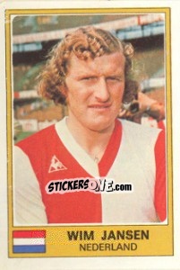 Sticker Wim Jansen - Euro Football 77 n. 201 - Panini