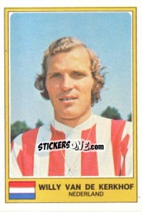 Cromo Willy Van de Kerkhof - Euro Football 77 - Panini