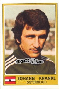 Sticker Johann Krankl - Euro Football 77 n. 212 - Panini