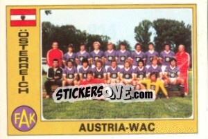 Cromo Austria-WAC (Team) - Euro Football 77 - Panini