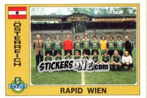 Sticker Rapid Wien (Team) - Euro Football 77 - Panini