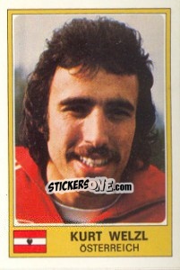 Cromo Kurt Welzl - Euro Football 77 - Panini