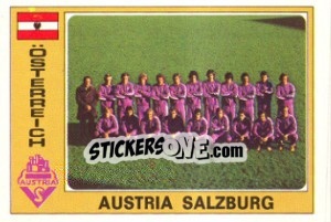 Cromo Austria Salzburg (Team) - Euro Football 77 - Panini