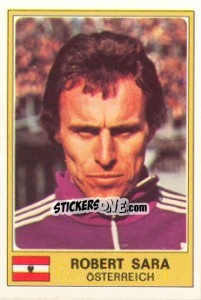 Figurina Robert Sara - Euro Football 77 - Panini