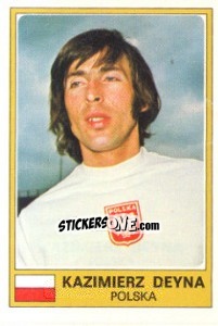 Figurina Kazimierz Deyna - Euro Football 77 - Panini