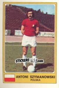 Cromo Antoni Szymanowski - Euro Football 77 - Panini