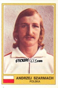 Figurina Andrzej Szarmach - Euro Football 77 - Panini