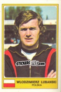 Cromo Wlodzimierz Lubanski - Euro Football 77 - Panini