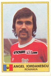 Cromo Angel Iordanescu - Euro Football 77 n. 250 - Panini